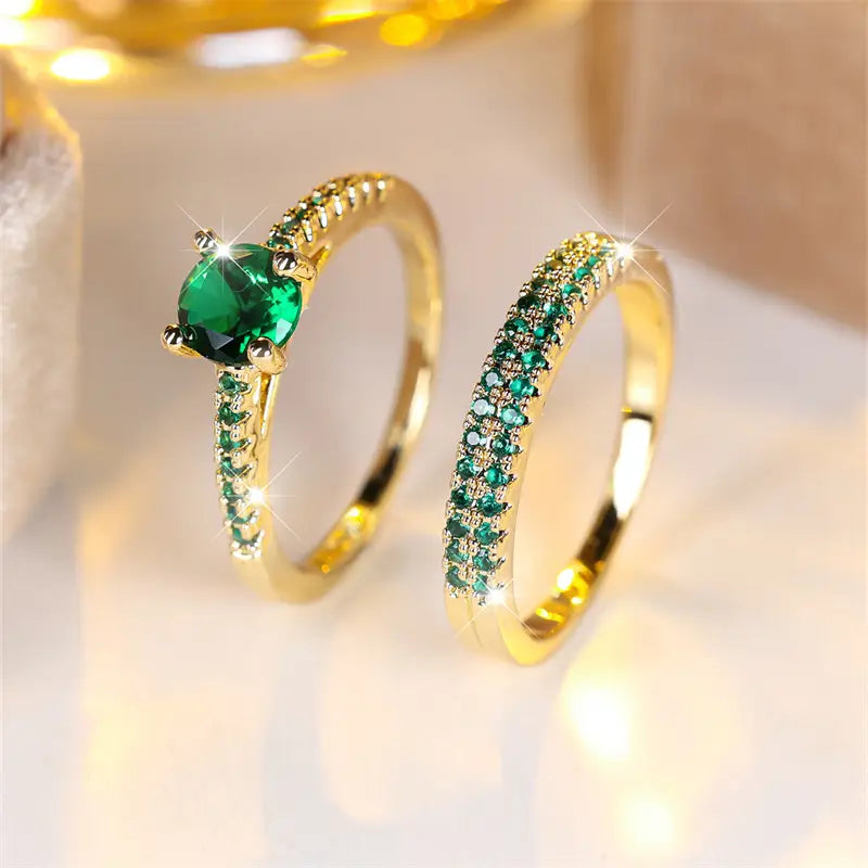 Victoria Emerald Cuff Bracelets - Rose & Oliver