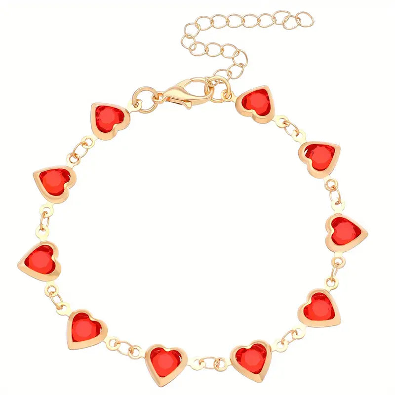 Ophelyra Garnetelle Bracelet (Gold) - Rose & Oliver