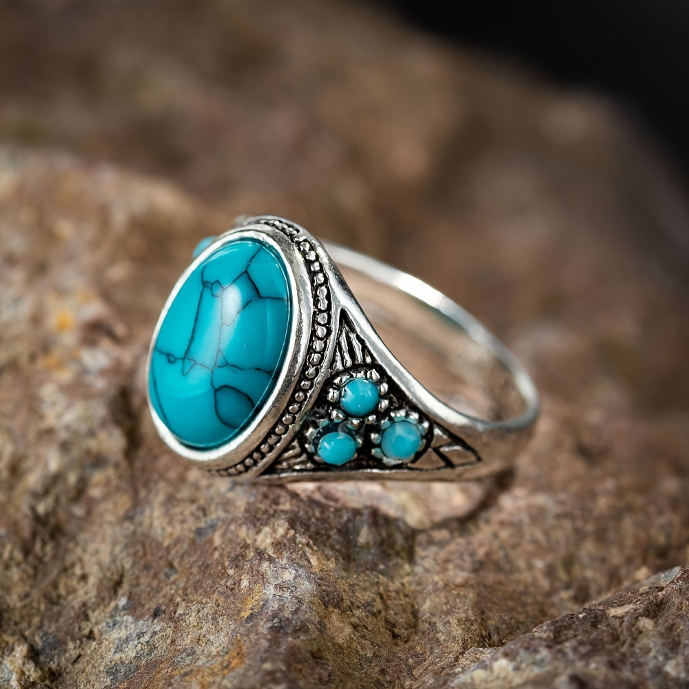 Nomad Blue Stone Ring - Rose & Oliver