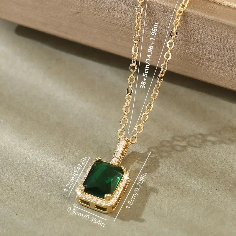 Miriam Emerald Necklace - Rose & Oliver