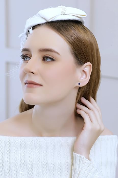 Classic Sapphire Stud Earrings - Rose & Oliver