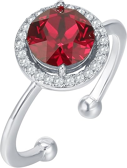 Crimson Glow Promise Ring - Rose & Oliver