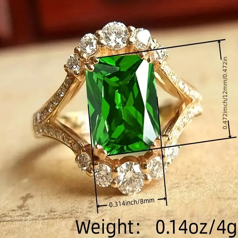 Amara Emerald Ring - Rose & Oliver