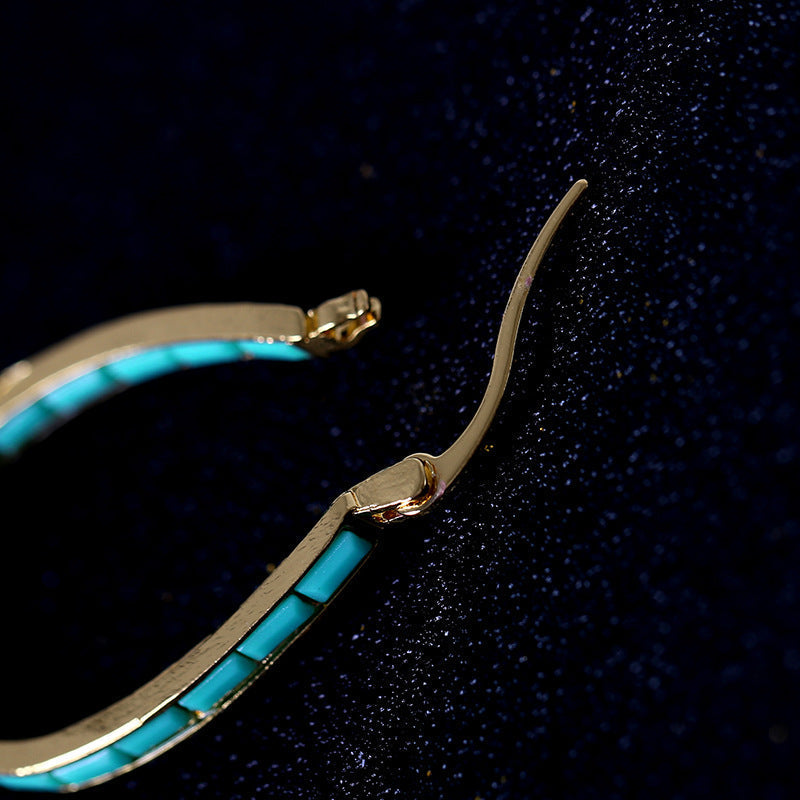 Caspian Edge Hoop Earrings - Rose & Oliver