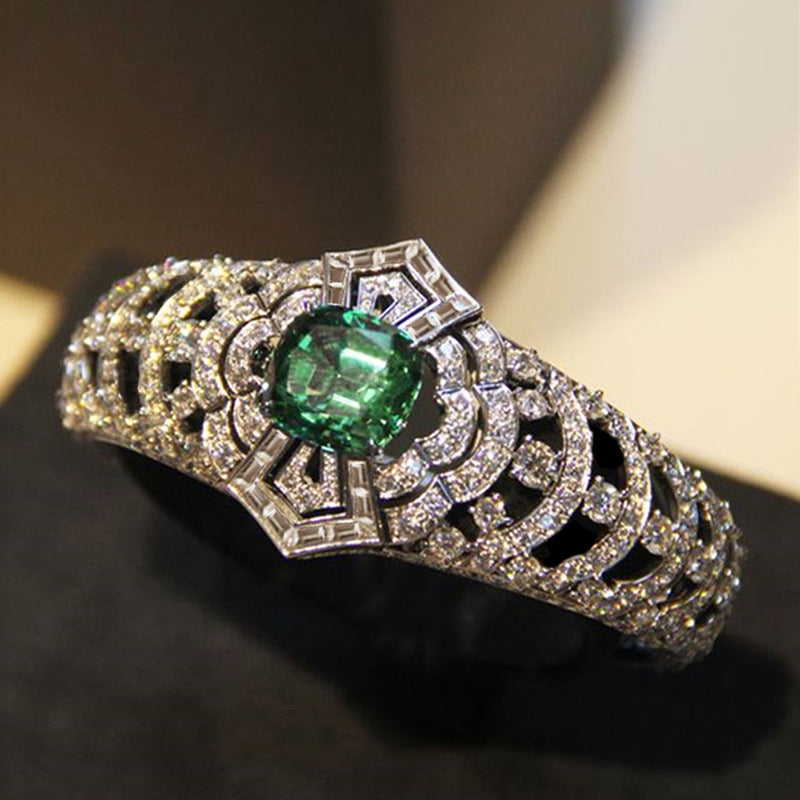 Emerald Art Deco Ring - Rose & Oliver