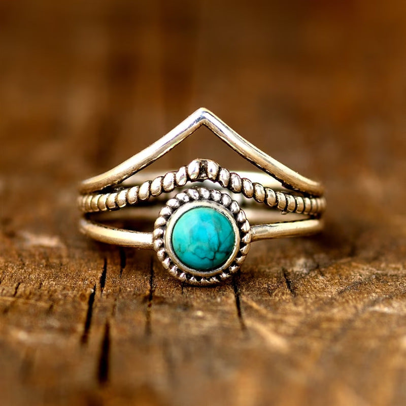 Velora Turquoise Beaded Ring - Rose & Oliver