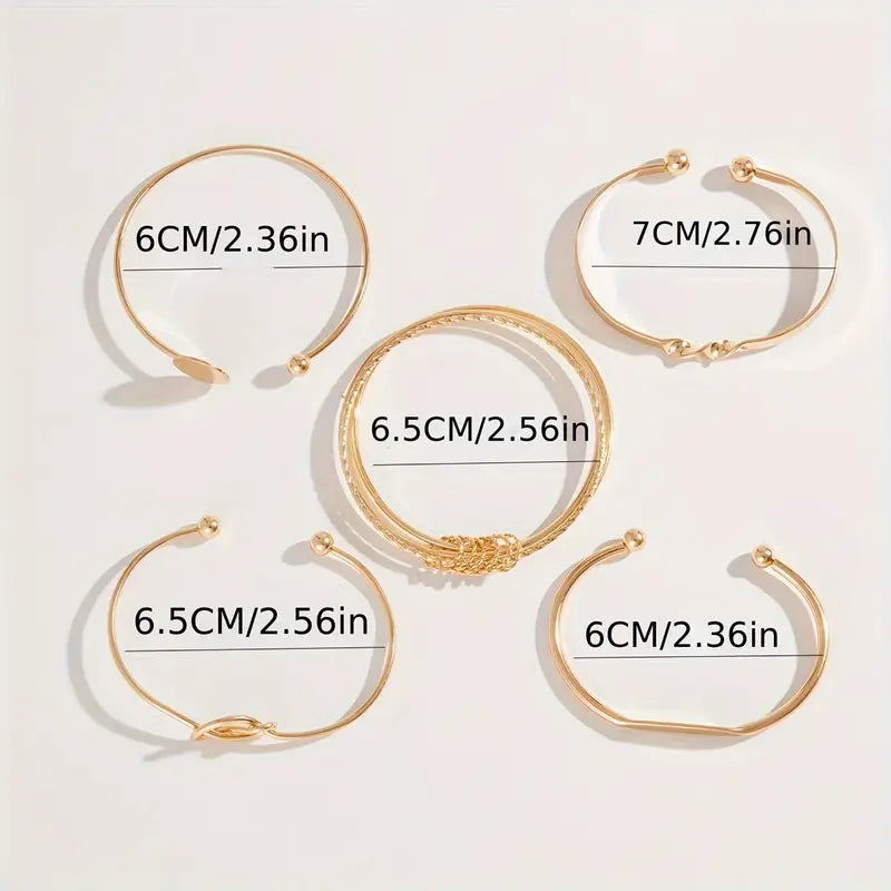 Elegance Knot Bracelet Set - Rose & Oliver