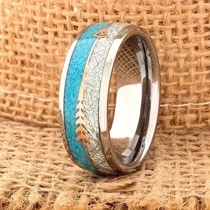 Antique Enamel Ring (White Gold) - Rose & Oliver