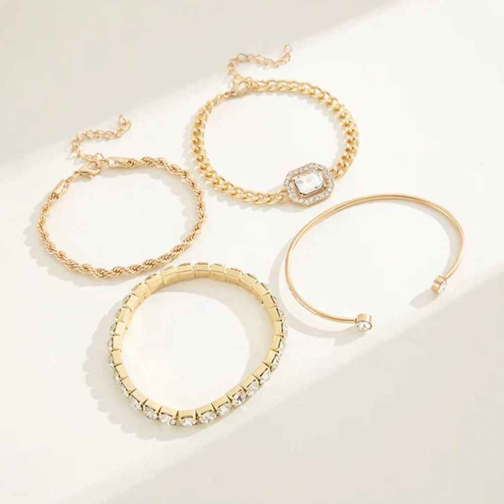 Domitia Gold Bracelet Set