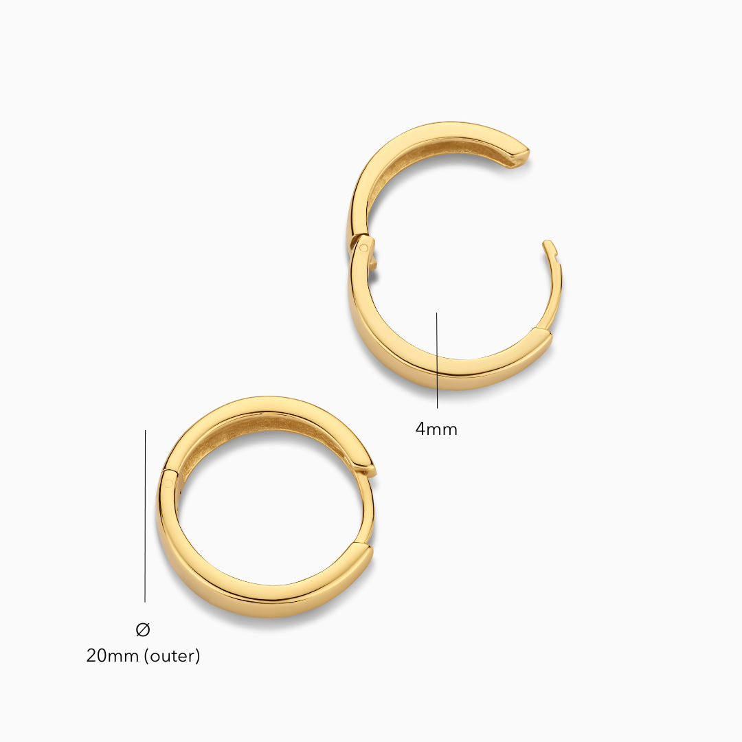 Gia Chunky Hoops - Rose & Oliver