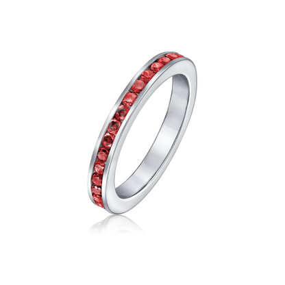 Ruby Eternity Band Ring - Rose & Oliver