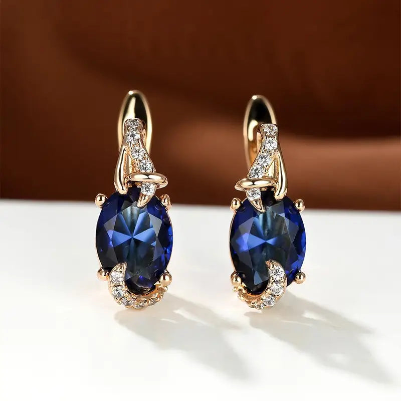 Royal Midnight Drop Earrings - Rose & Oliver