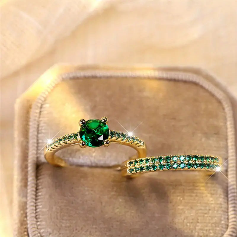 Victoria Emerald Cuff Bracelets - Rose & Oliver