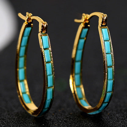 Caspian Edge Hoop Earrings - Rose & Oliver