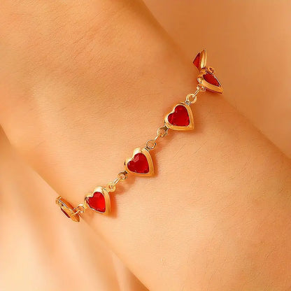 Ophelyra Garnetelle Bracelet (Gold) - Rose & Oliver