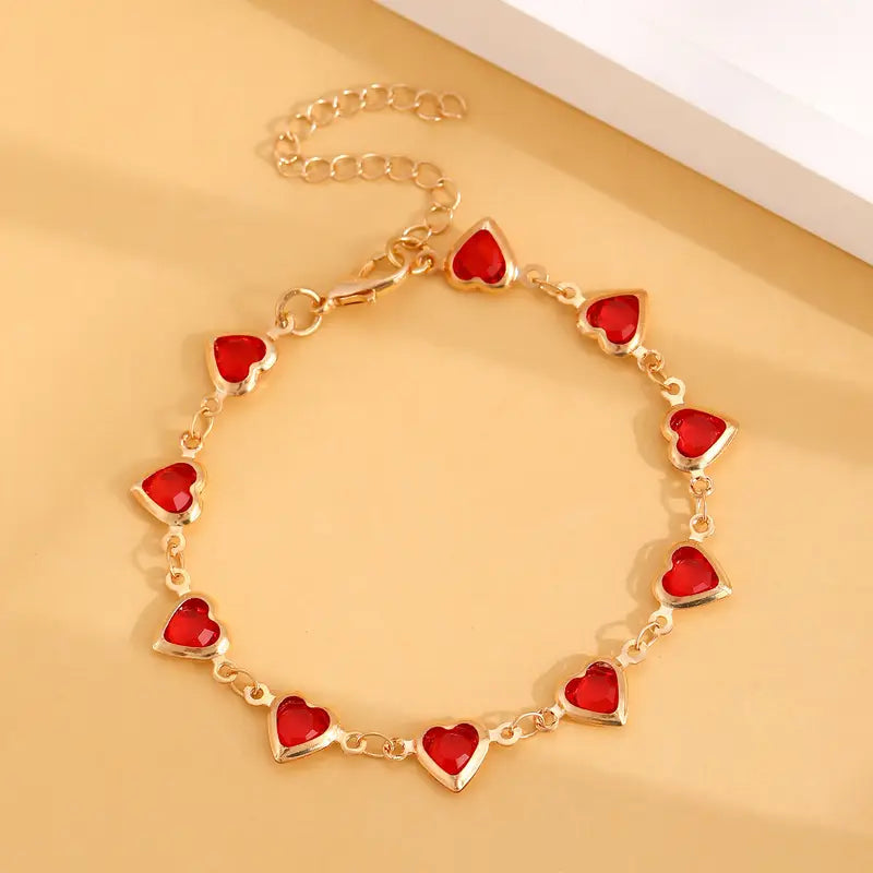 Ophelyra Garnetelle Bracelet (Gold) - Rose & Oliver
