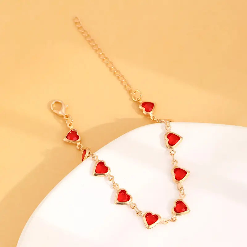 Ophelyra Garnetelle Bracelet (Gold) - Rose & Oliver