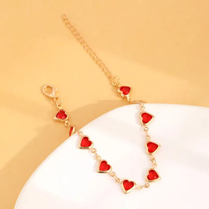 Ophelyra Garnetelle Bracelet (Gold) - Rose & Oliver