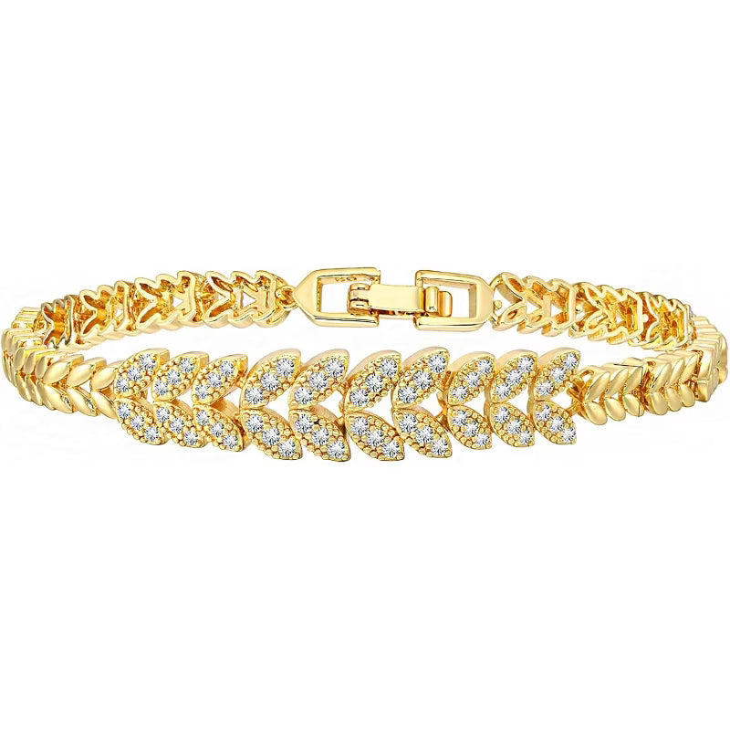 Everleaf Tennis Bracelet - Rose & Oliver