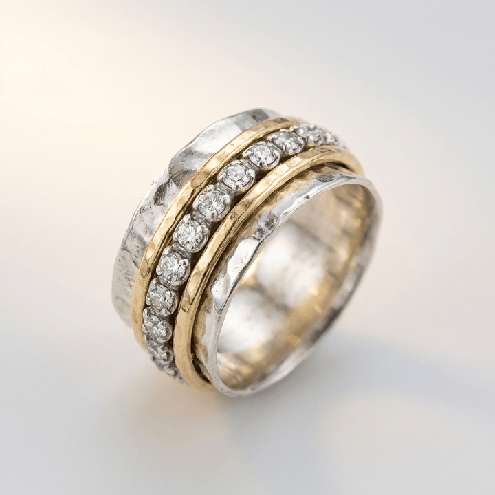 Zirconia Serenity Spin Ring by Rose & Oliver - product image 1