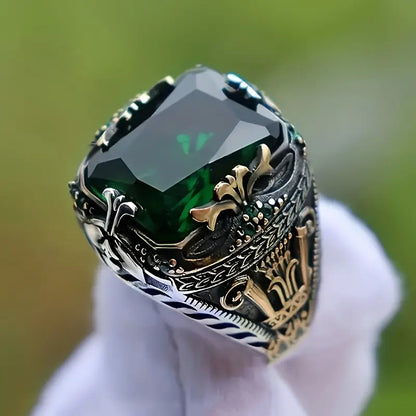Klara Emerin Ring (Mixed Gold) - Rose & Oliver