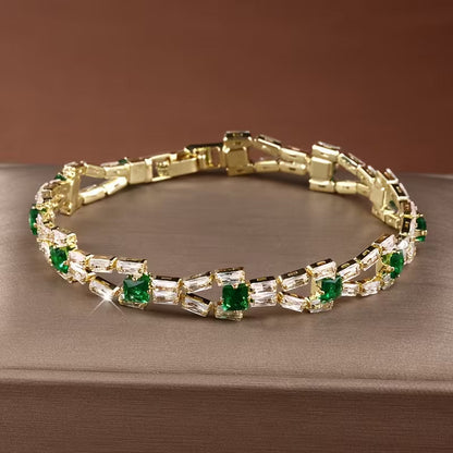 Verde Link Tennis Bracelet - Rose & Oliver