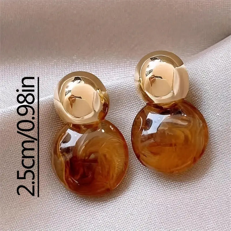 Aurélie Amber Drop Earrings - Rose & Oliver