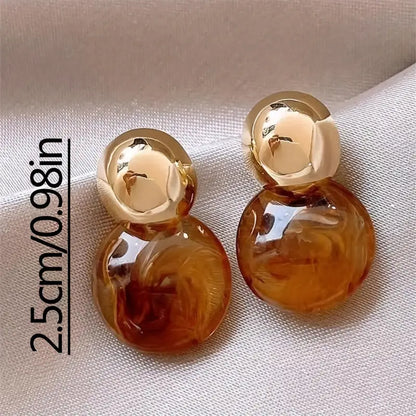 Aurélie Amber Drop Earrings - Rose & Oliver