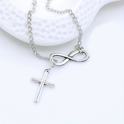Eternal Cross Pendant Necklace (Gold) - Rose & Oliver