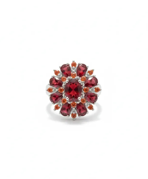 Scarlet Petal Ring - Rose & Oliver