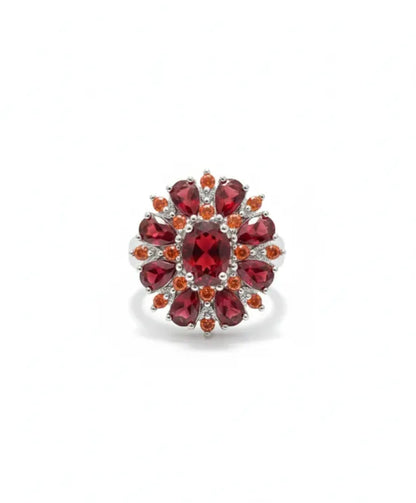 Scarlet Petal Ring - Rose & Oliver