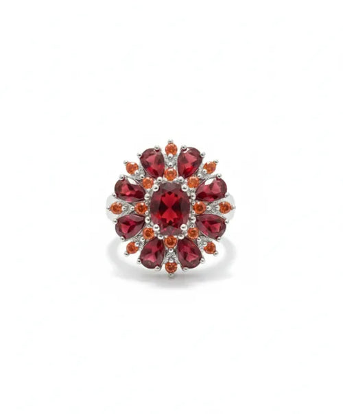 Scarlet Petal Ring - Rose & Oliver