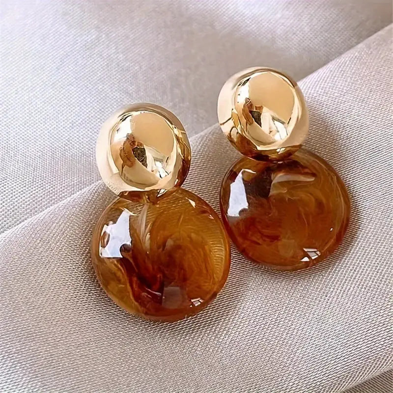 Aurélie Amber Drop Earrings - Rose & Oliver