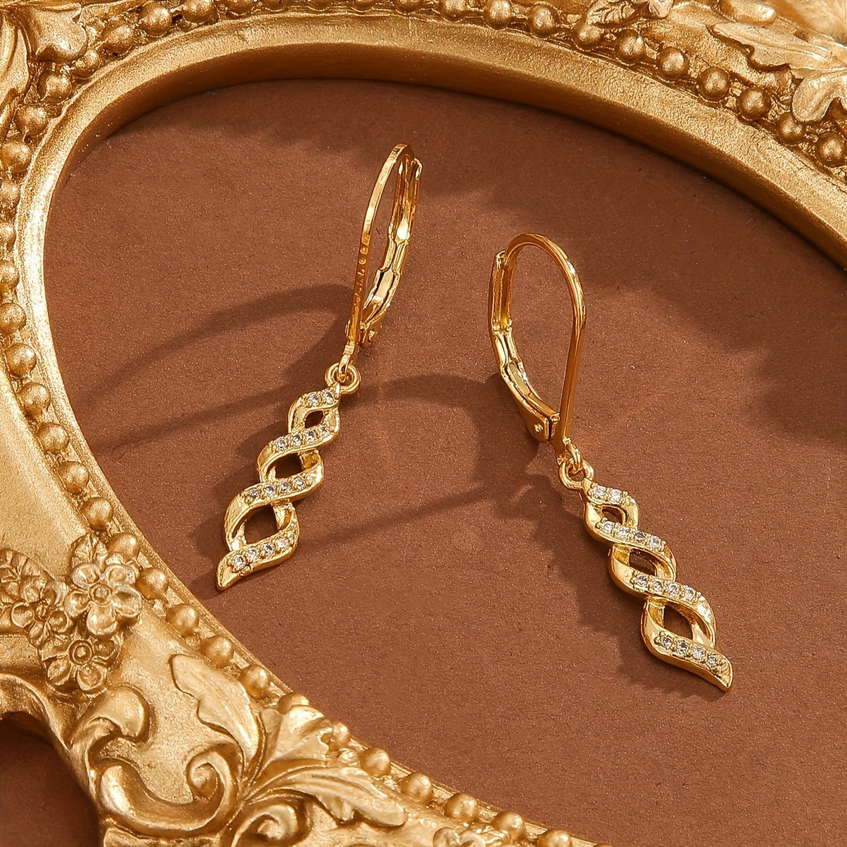 Shimmer Twist Ava Earrings - Rose & Oliver