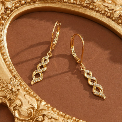 Shimmer Twist Ava Earrings - Rose & Oliver