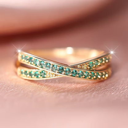 Emerald Flow Ring - Rose & Oliver