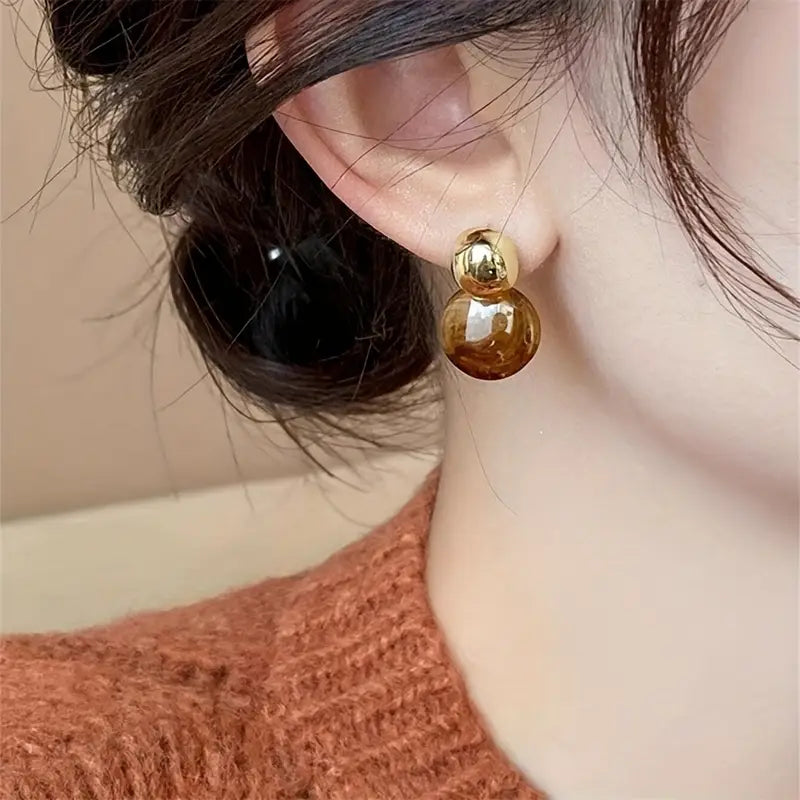 Aurélie Amber Drop Earrings - Rose & Oliver