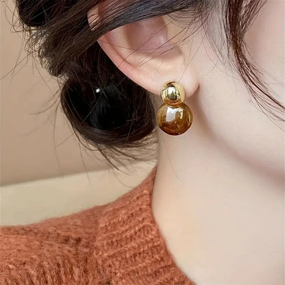 Aurélie Amber Drop Earrings - Rose & Oliver