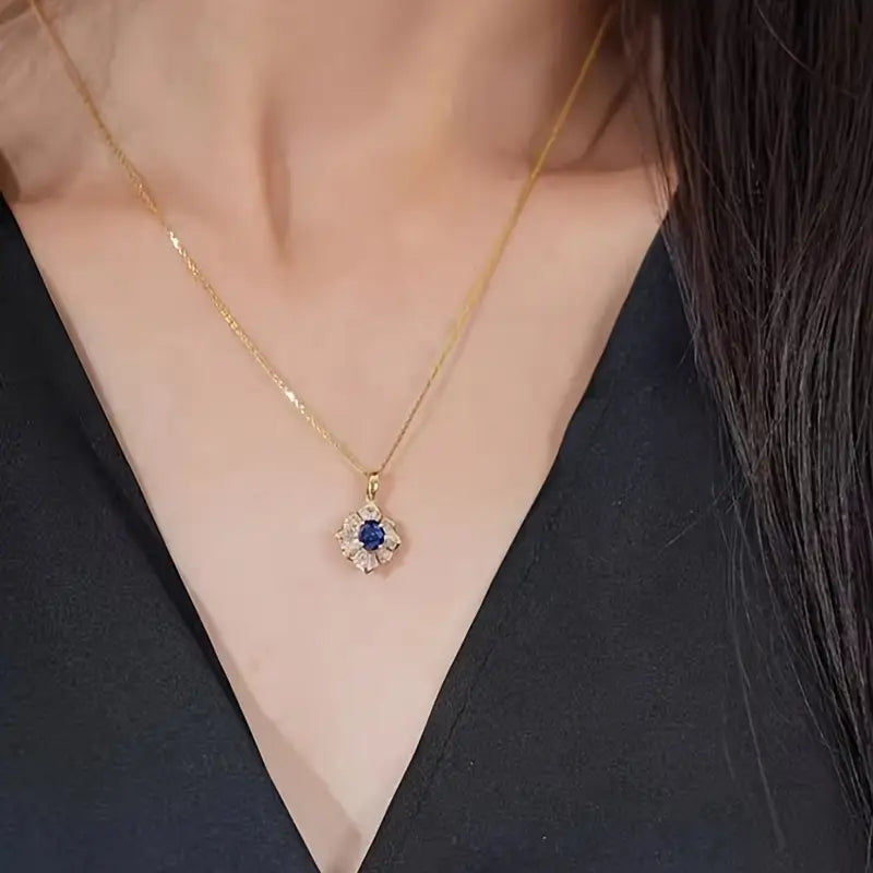 Kavella Noctazure Necklace - Rose & Oliver