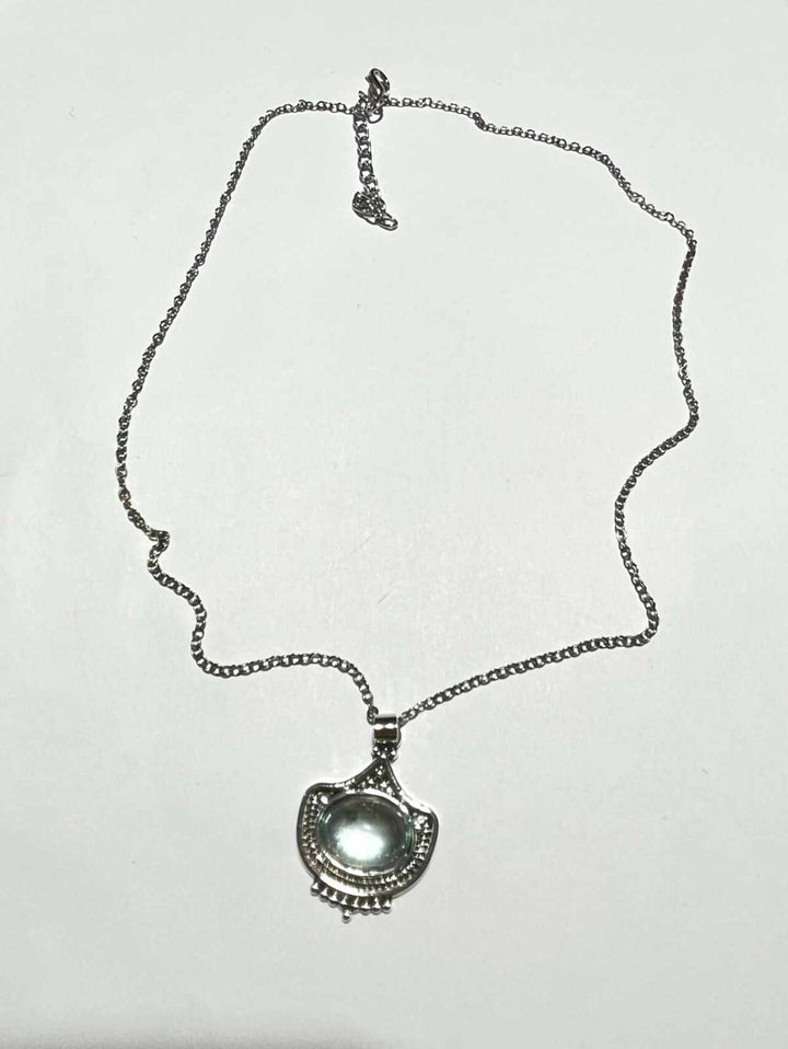 Vintage Green Stone Necklace