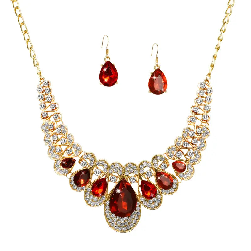 Maevina Crimselle Jewelry Set - Rose & Oliver