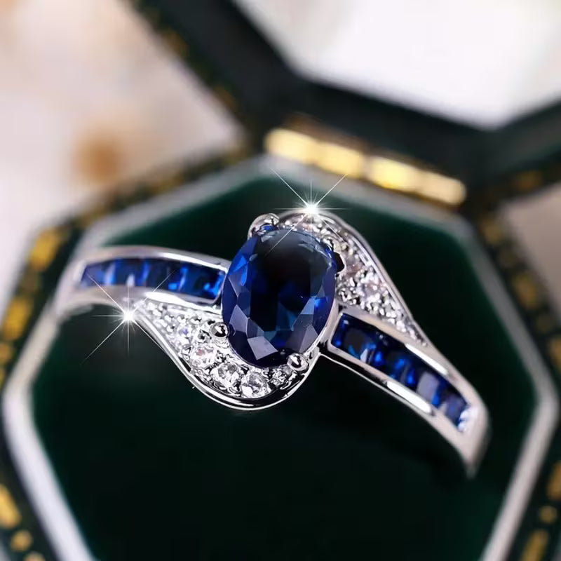 Sapphire Flow Ring - Rose & Oliver