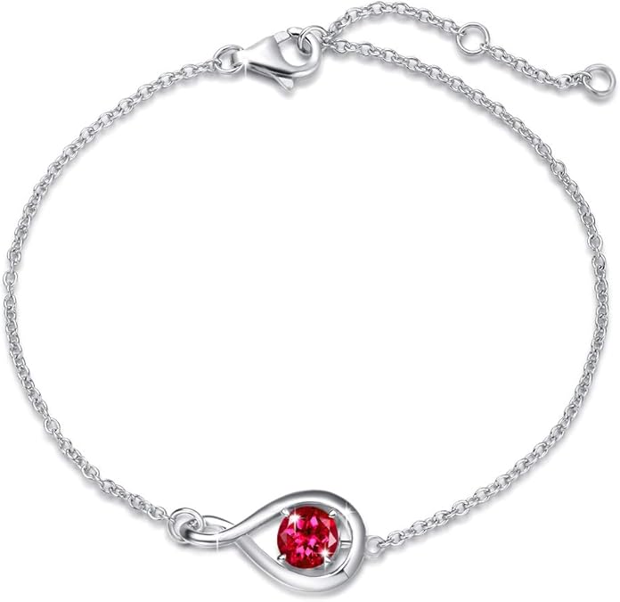 Ruby Infinity Bracelet - Rose & Oliver