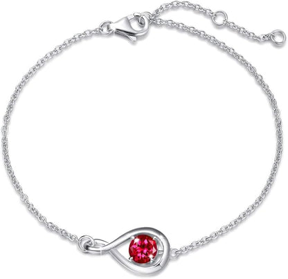 Ruby Infinity Bracelet - Rose & Oliver