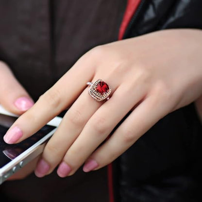 Ruby Halo Statement Ring - Rose & Oliver