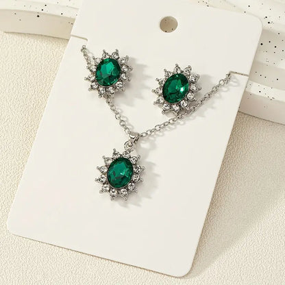Katya Emerald Jewelry Set - Rose & Oliver