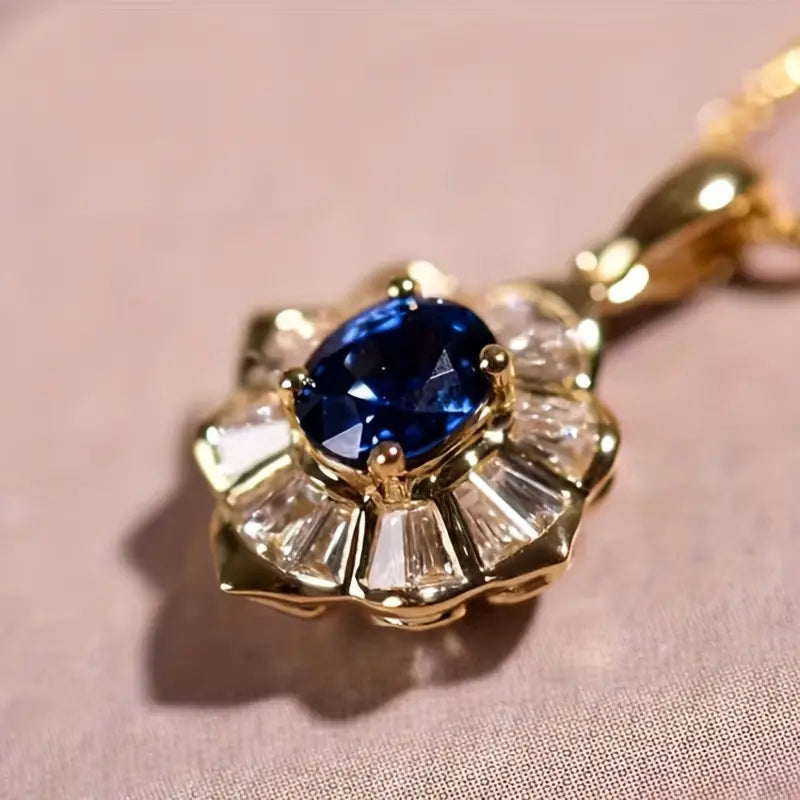 Kavella Noctazure Necklace - Rose & Oliver