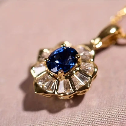 Kavella Noctazure Necklace - Rose & Oliver