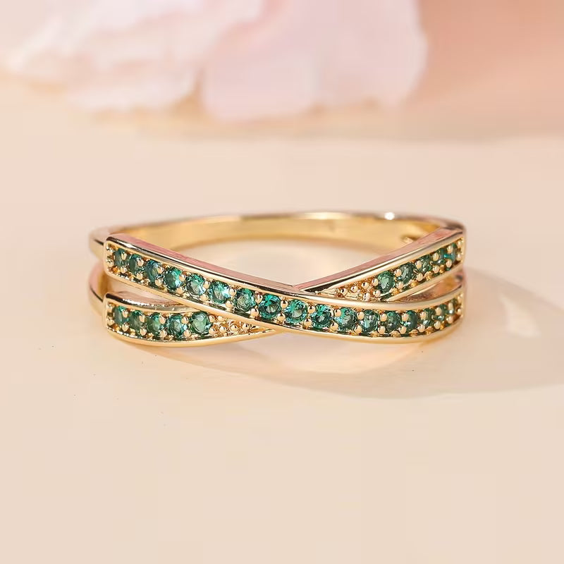 Emerald Flow Ring - Rose & Oliver