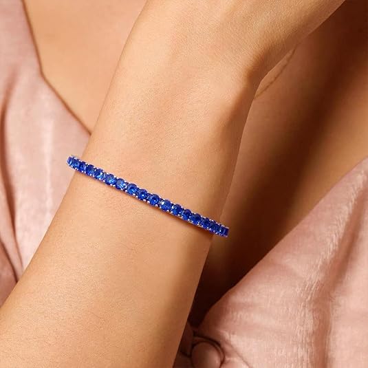 Sapphire Tennis Bracelet - Rose & Oliver
